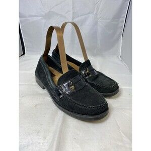 Weejuns Bass / Larson / Black / Leather Suede / Loafer / Sz 8
